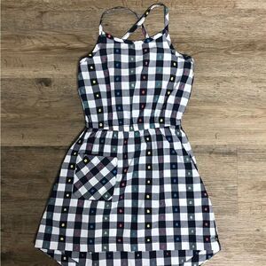 Hanna Andersson Girls Summer Dress, Size 120/6-7, see photos for one flaw